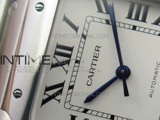 Santos de Cartier 40mm 2018 GF 1:1 Best Edition White Dial on SS SmartLinks Bracelet MIYOTA 9015 (Free Leather Strap)