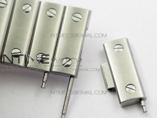 Santos de Cartier 40mm 2018 GF 1:1 Best Edition White Dial on SS SmartLinks Bracelet MIYOTA 9015 (Free Leather Strap)