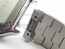 Santos de Cartier 40mm 2018 GF 1:1 Best Edition White Dial on SS SmartLinks Bracelet MIYOTA 9015 (Free Leather Strap)