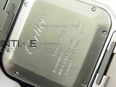 Santos de Cartier 40mm 2018 GF 1:1 Best Edition White Dial on SS SmartLinks Bracelet MIYOTA 9015 (Free Leather Strap)