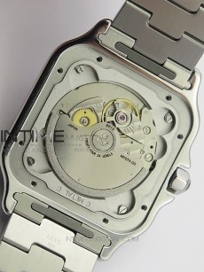 Santos de Cartier 40mm 2018 GF 1:1 Best Edition White Dial on SS SmartLinks Bracelet MIYOTA 9015 (Free Leather Strap)