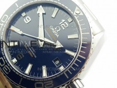 Planet Ocean 43.5mm SS VSF 1:1 Best Edition Blue Ceramic Bezel and Dial on SS Bracelet A8900 Super Clone