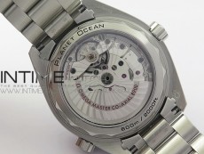 Planet Ocean 43.5mm SS VSF 1:1 Best Edition Blue Ceramic Bezel and Dial on SS Bracelet A8900 Super Clone