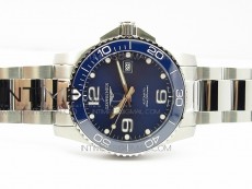 Conquest L3.840.4.56.6 Real Ceramic Bezel SS ZF 1:1 Best Edition Blue dial On SS Bracelet A2824