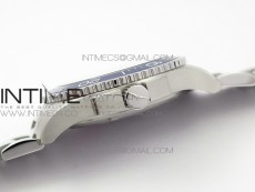 Conquest L3.840.4.56.6 Real Ceramic Bezel SS ZF 1:1 Best Edition Blue dial On SS Bracelet A2824