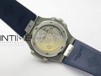 Nautilus Jumbo 5711 Super Replication PPF 1:1 Best Edition Blue Textured Dial on Blue Rubber Strap PPF324