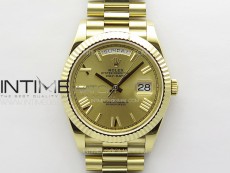 DayDate 40mm 228238 GMF 1:1 Best Edition Gold Dial Roman Markers on President Bracelet A3255