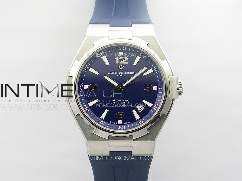 Overseas 47040 SS PPF 1:1 Best Edition Blue dial on Blue Rubber Strap A1226