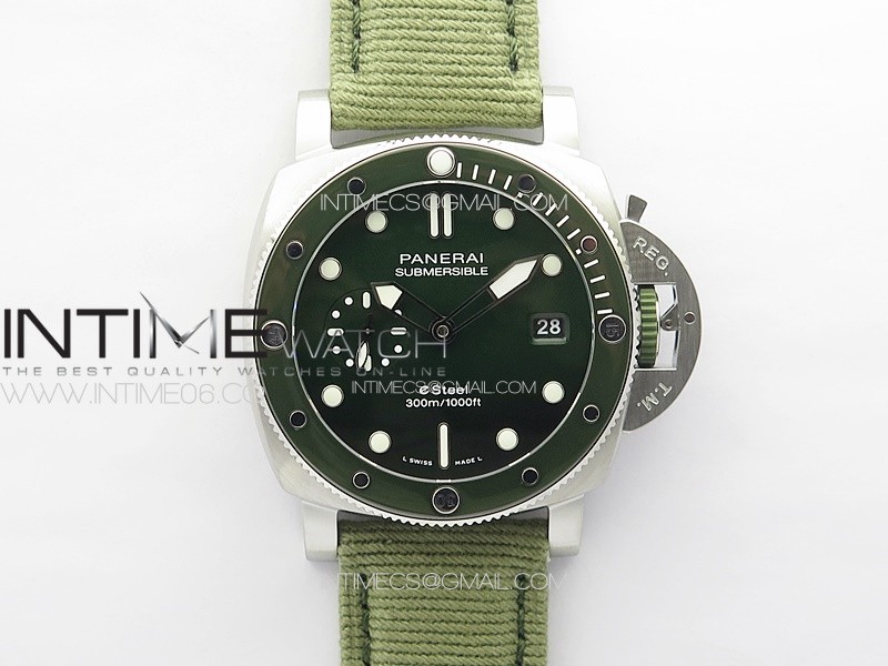 PAM1287 Y VSF 1:1 Best Edition Green Dial on Green Leather Strap P.900 Super Clone
