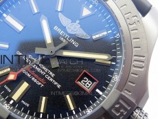 Avenger BlackBird 44mm DLC GF 1:1 Best Edition Titanium Case Black Dial on Black Rubber Strap A2824 V4 (Free Box)