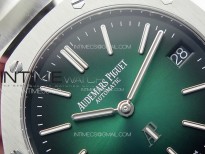 Royal Oak 39mm 16202 50th SS ZF 1:1 Best Edition Green Textured Dial on SS Bracelet A7121