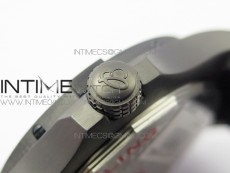 Avenger BlackBird 44mm DLC GF 1:1 Best Edition Titanium Case Black Dial on Black Rubber Strap A2824 V4 (Free Box)