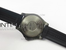 Avenger BlackBird 44mm DLC GF 1:1 Best Edition Titanium Case Black Dial on Black Rubber Strap A2824 V4 (Free Box)