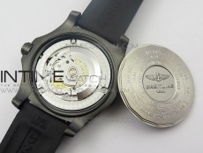 Avenger BlackBird 44mm DLC GF 1:1 Best Edition Titanium Case Black Dial on Black Rubber Strap A2824 V4 (Free Box)