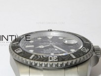 Submariner DIW Carbon Bezel VSF 1:1 Best Edition Black Carbon Dial on Sandblasted Bracelet VS3135