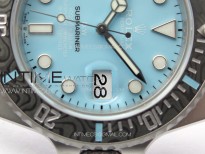 Submariner DIW Carbon Bezel VSF 1:1 Best Edition Tiffany Blue Dial on Sandblasted Bracelet VS3135