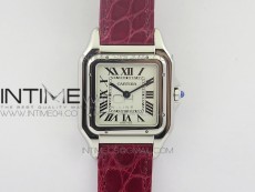 Panthère Secrete Ladies 27mm SS 8848F 1:1 Best Edition White Dial on Red Croco Strap Ronda Quartz
