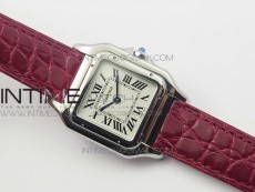 Panthère Secrete Ladies 27mm SS 8848F 1:1 Best Edition White Dial on Red Croco Strap Ronda Quartz