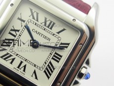 Panthère Secrete Ladies 27mm SS 8848F 1:1 Best Edition White Dial on Red Croco Strap Ronda Quartz
