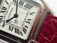 Panthère Secrete Ladies 27mm SS 8848F 1:1 Best Edition White Dial on Red Croco Strap Ronda Quartz