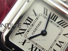 Panthère Secrete Ladies 27mm SS 8848F 1:1 Best Edition White Dial on Red Croco Strap Ronda Quartz