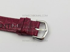 Panthère Secrete Ladies 27mm SS 8848F 1:1 Best Edition White Dial on Red Croco Strap Ronda Quartz