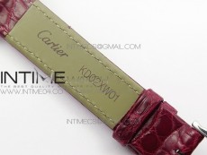 Panthère Secrete Ladies 27mm SS 8848F 1:1 Best Edition White Dial on Red Croco Strap Ronda Quartz