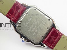 Panthère Secrete Ladies 27mm SS 8848F 1:1 Best Edition White Dial on Red Croco Strap Ronda Quartz