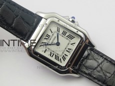 Panthère Secrete Ladies 27mm SS 8848F 1:1 Best Edition White Dial on Black Croco Strap Ronda Quartz