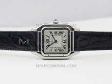 Panthère Secrete Ladies 27mm SS 8848F 1:1 Best Edition White Dial on Black Croco Strap Ronda Quartz