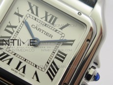 Panthère Secrete Ladies 27mm SS 8848F 1:1 Best Edition White Dial on Black Croco Strap Ronda Quartz