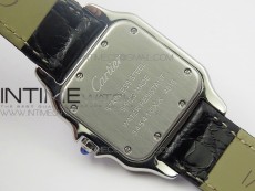 Panthère Secrete Ladies 27mm SS 8848F 1:1 Best Edition White Dial on Black Croco Strap Ronda Quartz