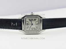 Panthère Secrete Ladies 27mm SS 8848F 1:1 Best Edition White Dial Diamonds Bezel on Black Croco Strap Ronda Quartz