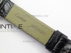 Panthère Secrete Ladies 27mm SS 8848F 1:1 Best Edition White Dial Diamonds Bezel on Black Croco Strap Ronda Quartz