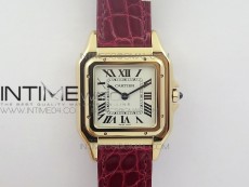 Panthère Secrete Ladies 27mm RG 8848F 1:1 Best Edition White Dial on Red Croco Strap Ronda Quartz