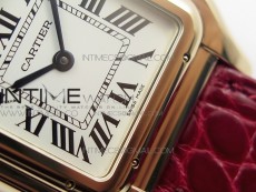 Panthère Secrete Ladies 27mm RG 8848F 1:1 Best Edition White Dial on Red Croco Strap Ronda Quartz