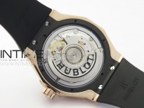 Classic Fusion Orlinski RG B50F 1:1 Best Edition Black Faceted Dial on Black Rubber Strap A2892