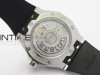 Classic Fusion Orlinski SS B50F 1:1 Best Edition White Faceted Dial on White Rubber Strap A2892