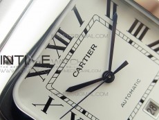 Santos de Cartier 40mm 2018 BVF 1:1 Best Edition White Dial on SS SmartLinks Bracelet MIYOTA 9015