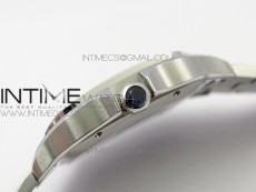 Santos de Cartier 40mm 2018 BVF 1:1 Best Edition White Dial on SS SmartLinks Bracelet MIYOTA 9015