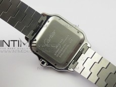 Santos de Cartier 40mm 2018 BVF 1:1 Best Edition White Dial on SS SmartLinks Bracelet MIYOTA 9015