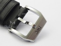 Mark XX IW328203 SS KKF 1:1 Best Edition Black Dial on Black Leather Strap MIYOTA 9015