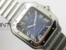 Santos de Cartier 40mm 2018 BVF 1:1 Best Edition Blue Dial on SS SmartLinks Bracelet MIYOTA 9015