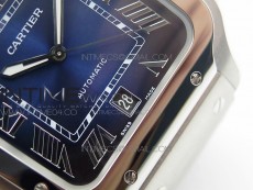 Santos de Cartier 40mm 2018 BVF 1:1 Best Edition Blue Dial on SS SmartLinks Bracelet MIYOTA 9015