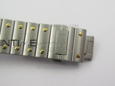 Santos de Cartier 40mm 2018 SS/YG BVF 1:1 Best Edition RG Bezel White Dial on SS/YG SmartLinks Bracelet MIYOTA 9015