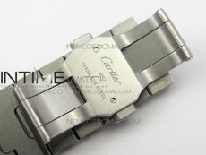 Santos de Cartier 40mm 2018 SS/YG BVF 1:1 Best Edition RG Bezel White Dial on SS/YG SmartLinks Bracelet MIYOTA 9015