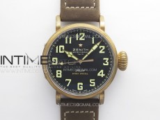 Pilot Type 20 Extra Special Bronze XF 1:1 Best Edition Black Dial On Brown Asso Strap A2824