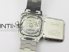 Santos de Cartier 40mm 2018 SS/YG BVF 1:1 Best Edition RG Bezel White Dial on SS/YG SmartLinks Bracelet MIYOTA 9015