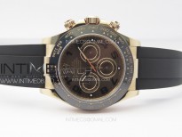 Daytona 116515 RG Clean 1:1 Best Edition Brown Dial on Oysterflex Rubber Strap SA4130