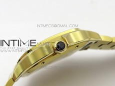 Santos de Cartier 40mm 2018 BVF 1:1 Best Edition YG White Dial on YG SmartLinks Bracelet MIYOTA 9015
